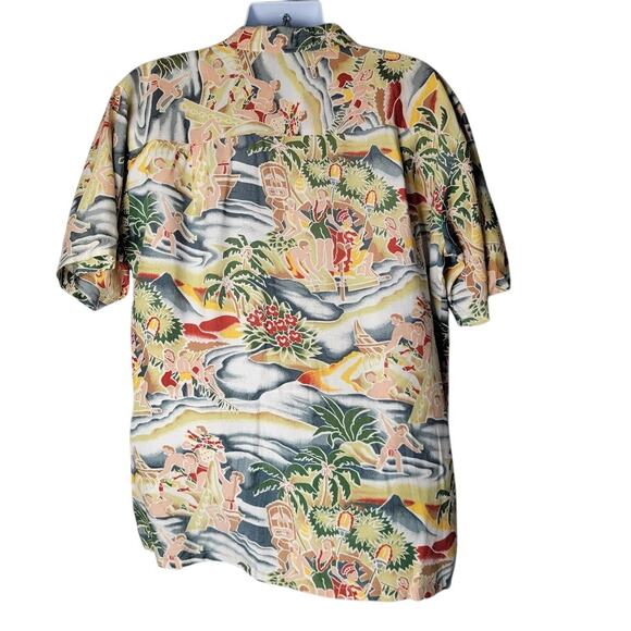 Impulse Hawaiian Shirt Men’s L Tropical Aloha Short Sleeve Button Front  Resort - Picture 2 of 6